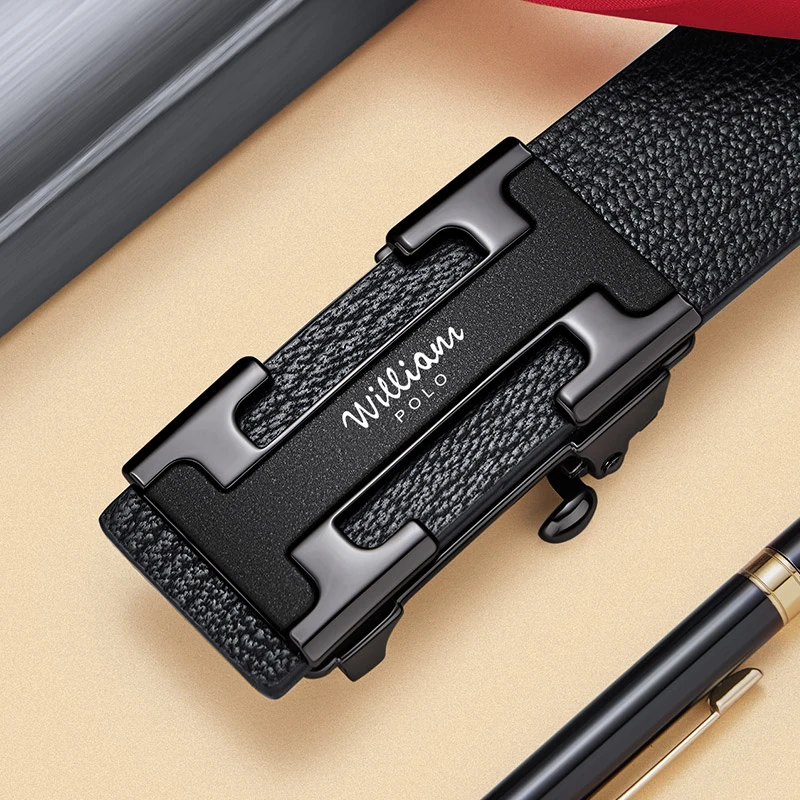 男士腰带真皮轻奢男款自动扣牛皮皮带2023爆款经典时尚商务裤腰带