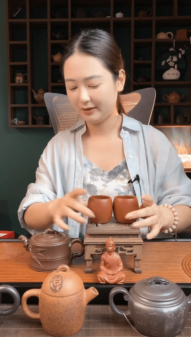 【闪购商品】紫砂茶壶大红袍高主人杯（拍一发二）