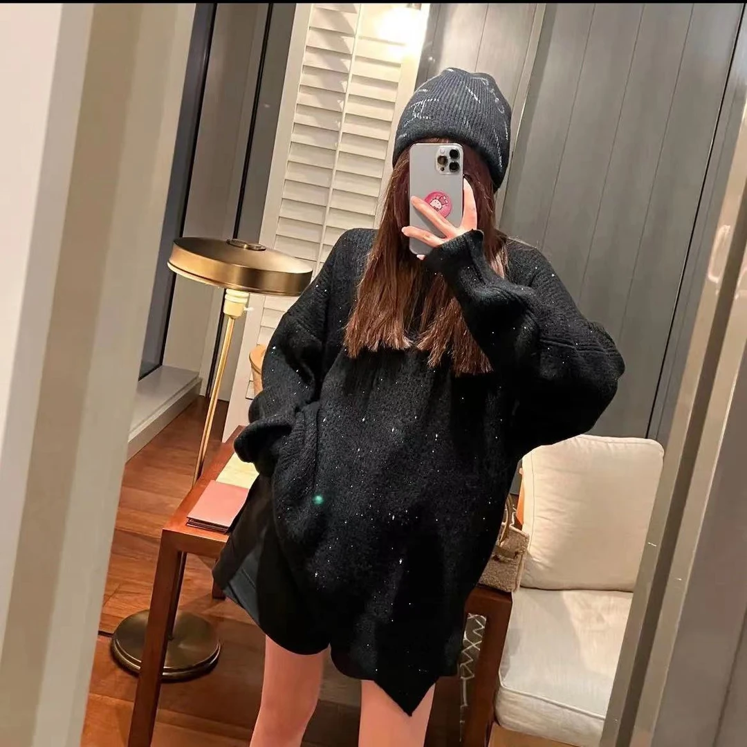 【蜜爷家】黑钻宽松大毛衣