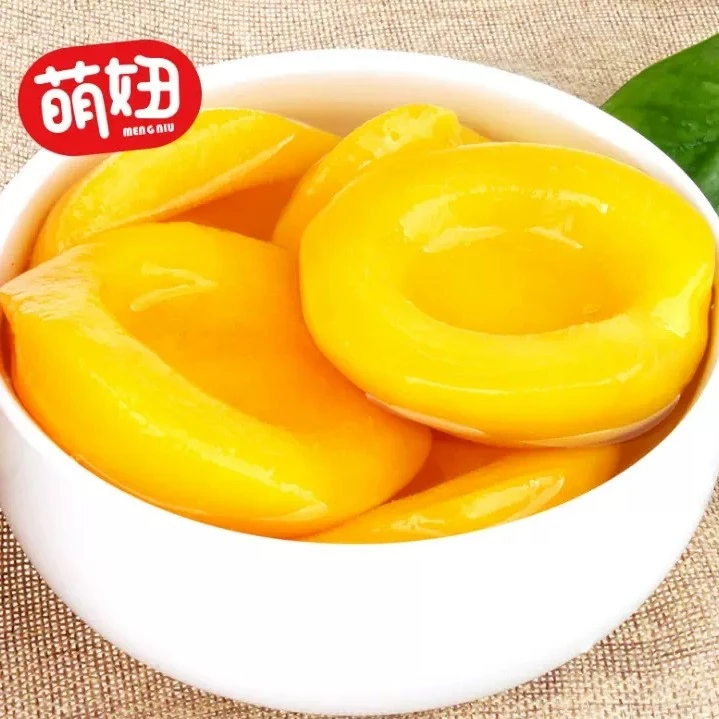 【热销】萌妞新鲜黄桃罐头整箱砀山特产水果罐头糖水休闲5罐*425g