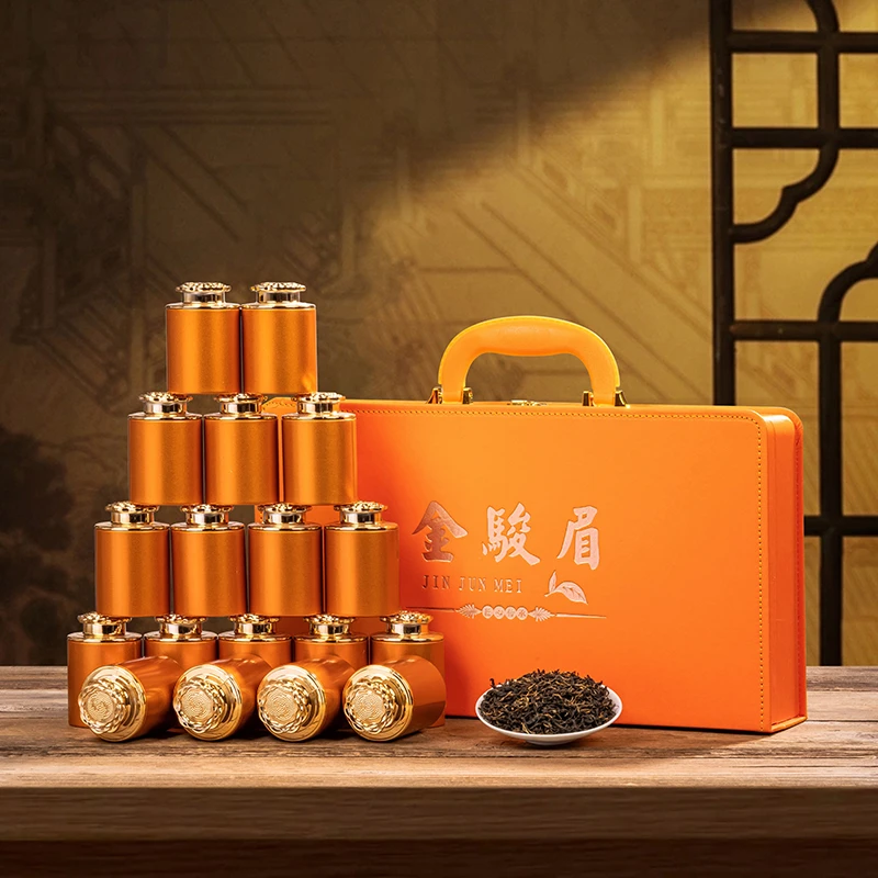 过年送礼 新茶红茶金骏眉茶叶18罐礼盒装