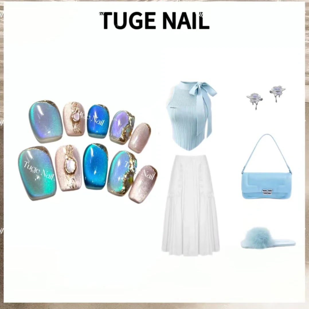 TugeNail“达芬奇”Citybeauty美甲高级感复古设计师美甲TG-zz