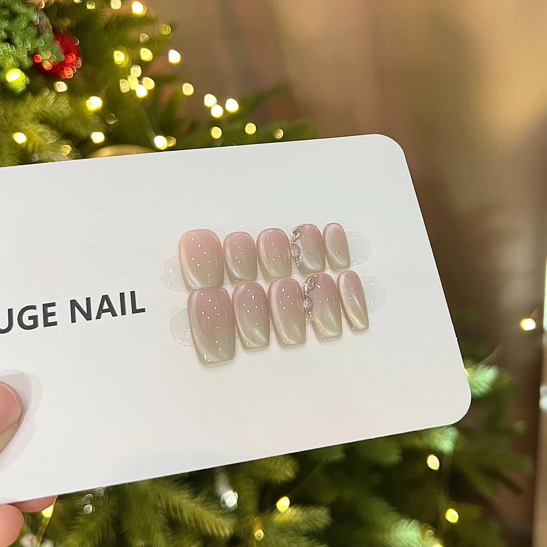 TugeNail“绿丝带”Citybeauty高级感复古极简小众设计师穿戴甲千千