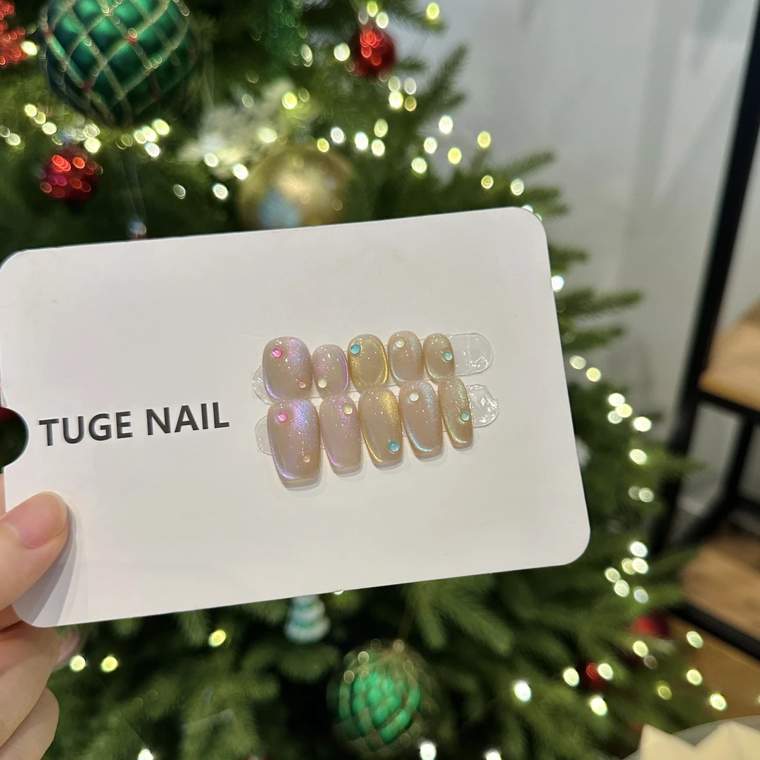 TugeNail“马卡龙”夏季新款高级感复古极简小众设计师美甲-77
