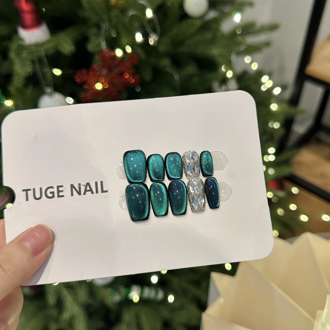 TugeNail“可可托海”早秋高级感复古极简小众设计师穿戴甲-小然