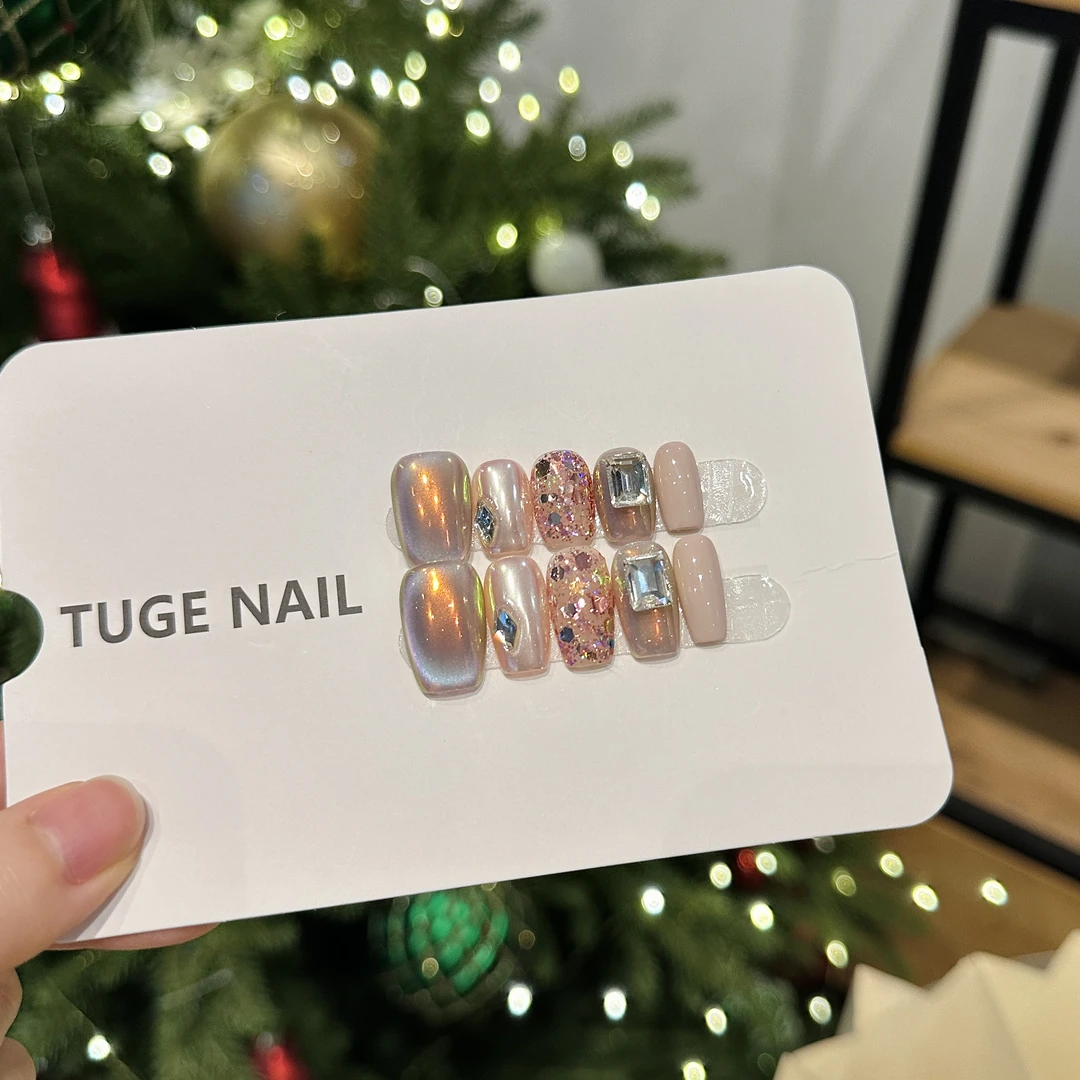 TugeNail“蔷薇”夏季高级感复古极简小众设计师穿戴甲TGLI