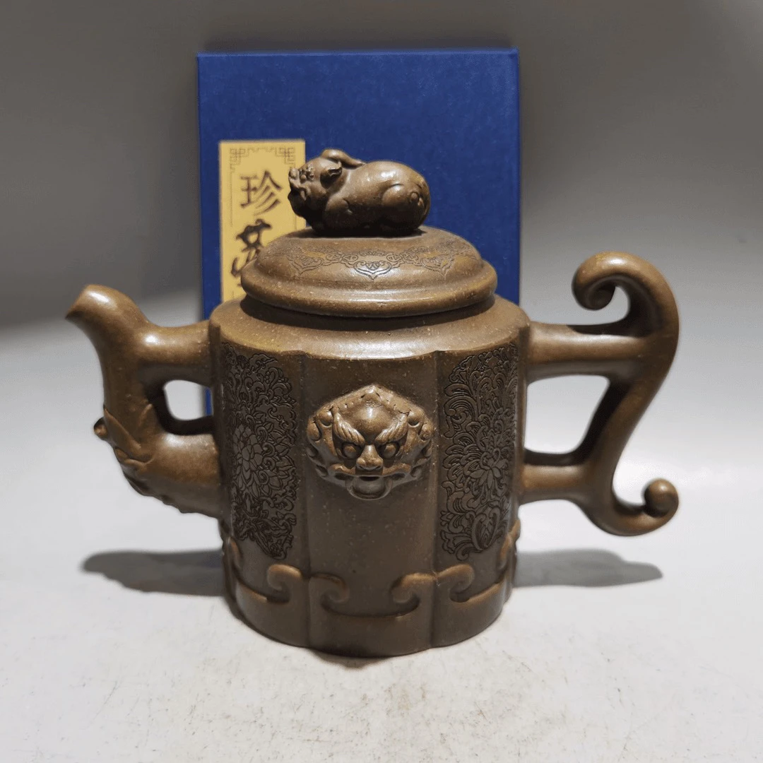 如意貔貅壶原矿吉铜泥400cc证书全手
