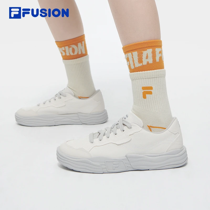 FILA FUSION情侣POP II帆布鞋夏季男女鞋休闲鞋运动鞋T12W422223