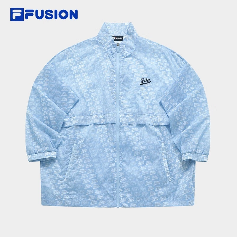 FUSION梭织外套男2024夏新款时尚休闲宽松立领上衣T11M422702