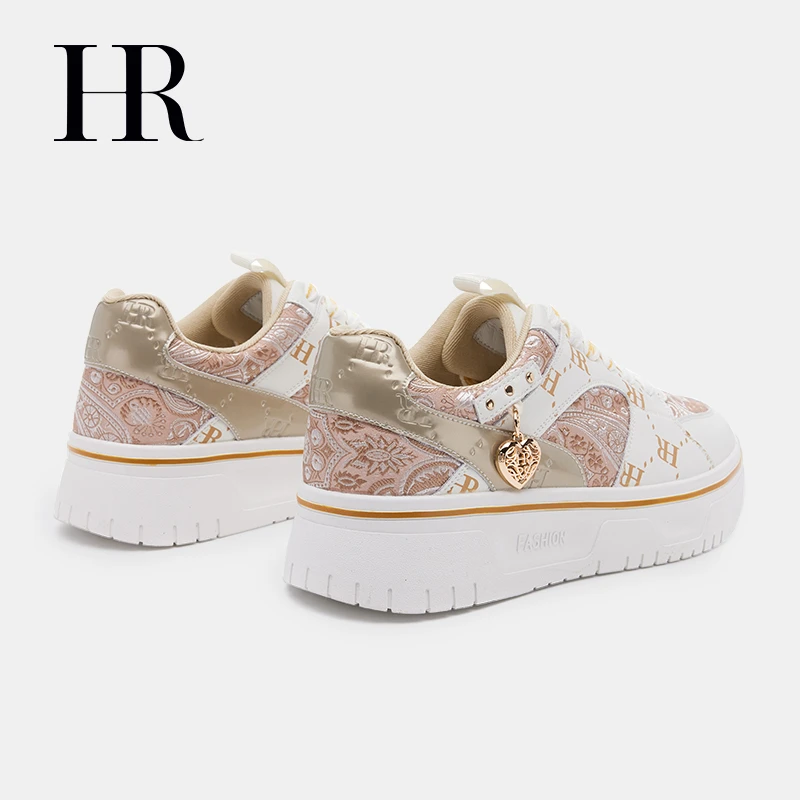 HR/赫莲娜女鞋2023秋季新款板鞋厚底小众设计高端轻奢百搭休闲鞋