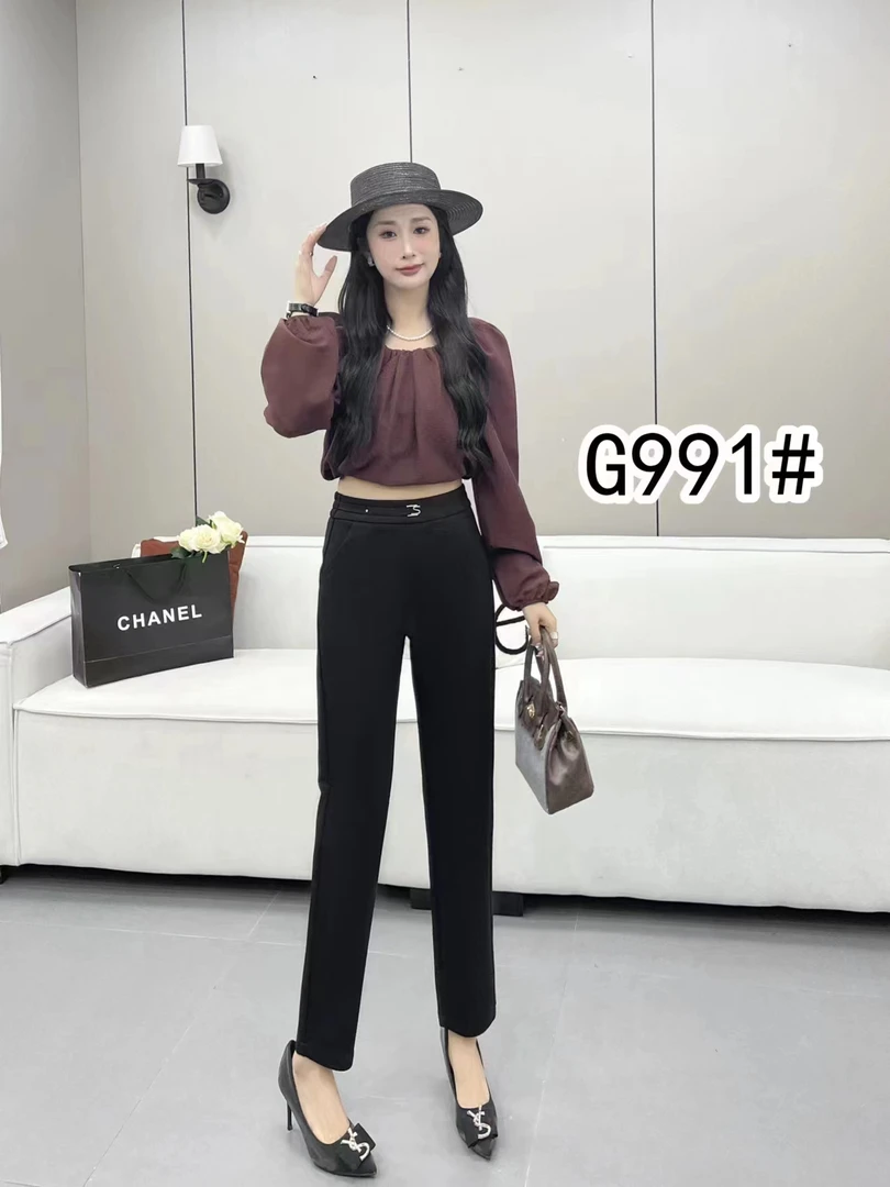 女士时尚百搭精品萝卜裤991