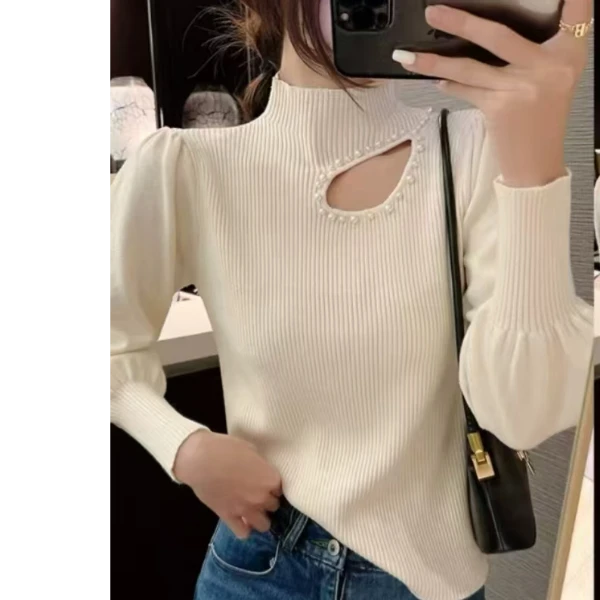 女士时尚镂空毛衣G09