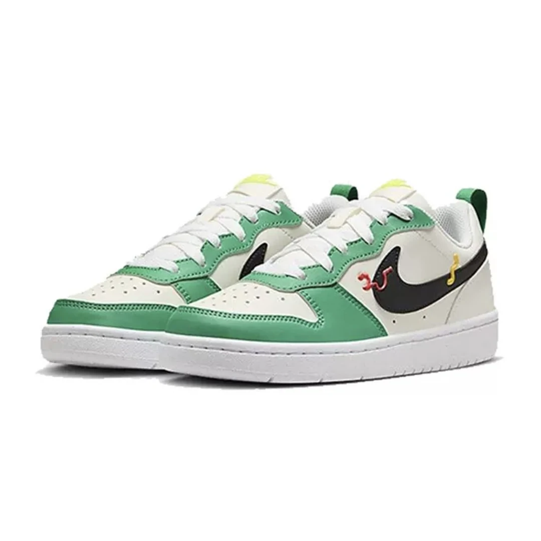 NIKE/耐克GS板鞋白绿女款时尚绿色复古潮流低帮拼接荧光HF5750101