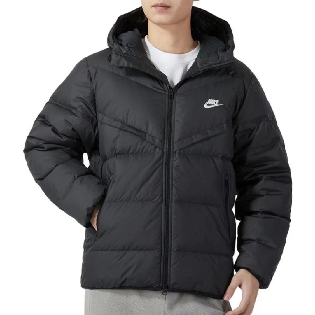 NIKE/耐克男款羽绒服纯色连帽休闲运动风雪服男子时尚FB8178010