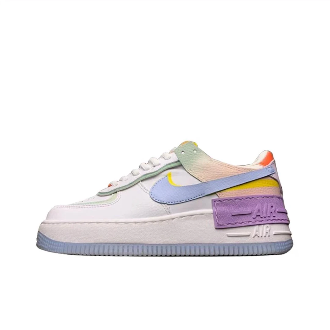 NIKE/耐克女子AIR Force1 LOW马卡龙低帮超轻复古休闲鞋CW2630141
