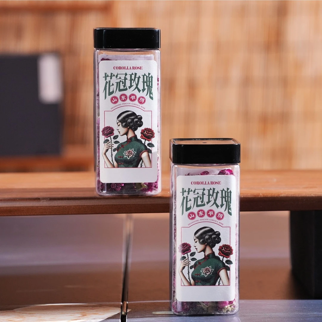 刺客-花冠玫瑰 平阴核心产区玫瑰花花冠 花大瓣厚色艳 30g罐装