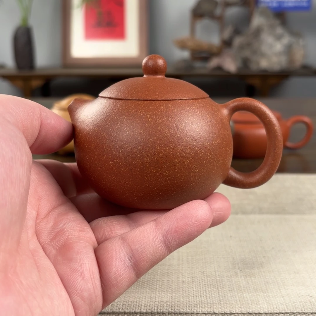 紫砂茶宠黄龙山原矿紫砂壶