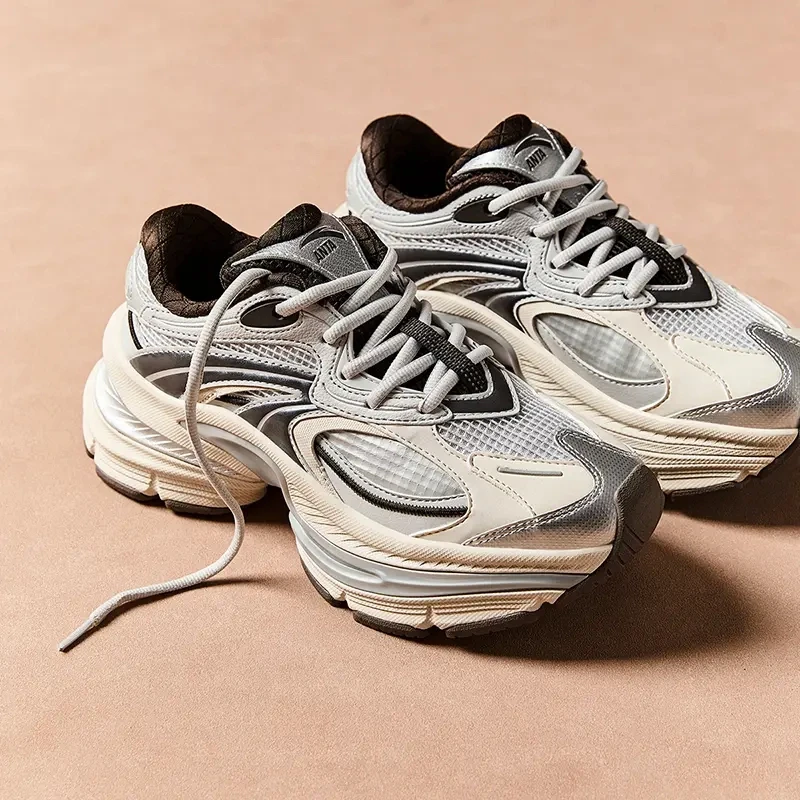 ANTA/安踏扶摇2男女款老爹鞋冬季厚底增高6CM复古休闲鞋百搭软底