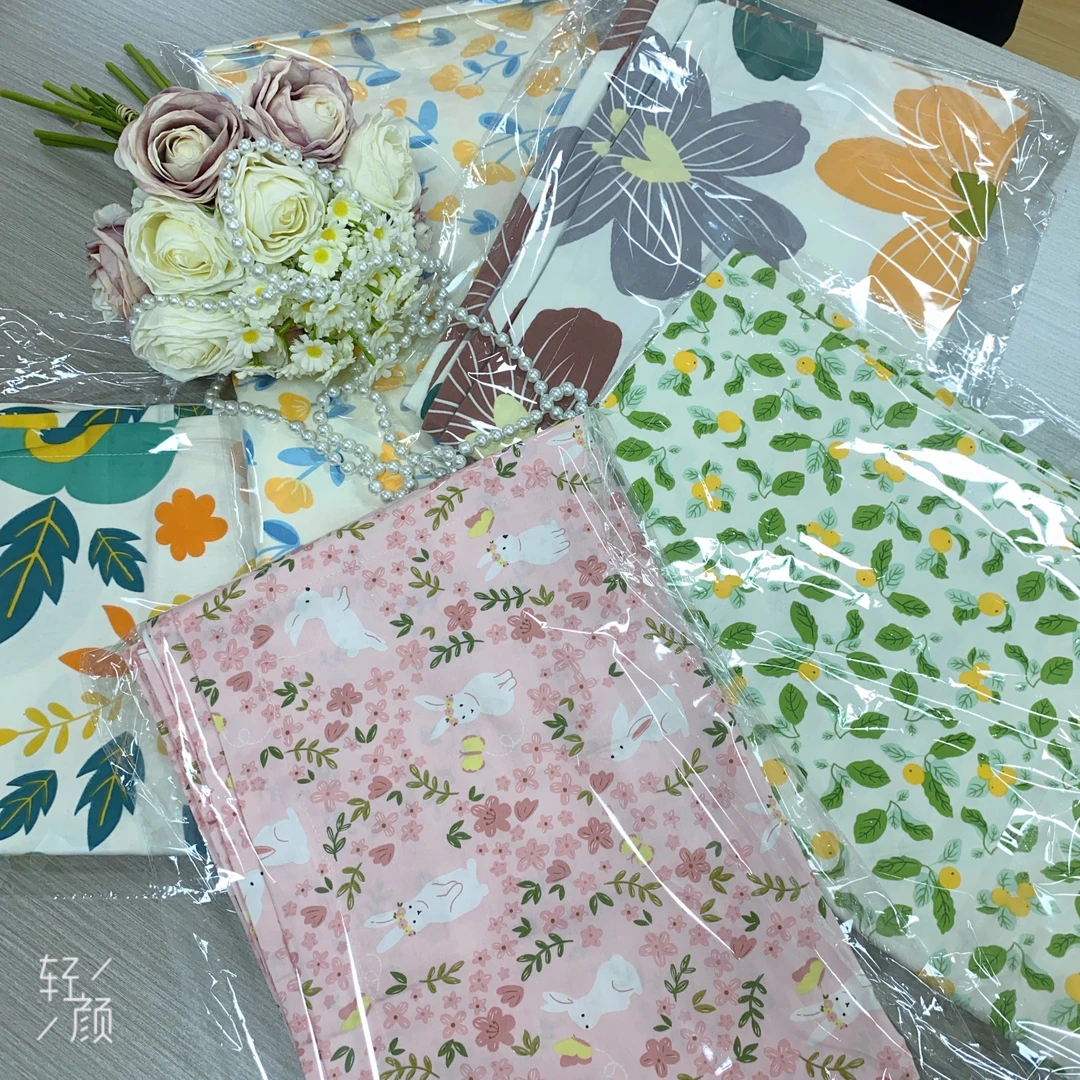 【随机枕套】简约枕套一对 尺寸48×74 简约时尚印花 家用透气枕头套