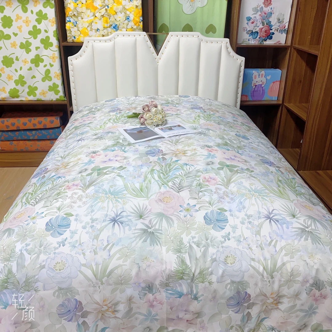 【如花似锦被套】居家好物加厚双人被套2×2.3米舒适透气亲肤简约款