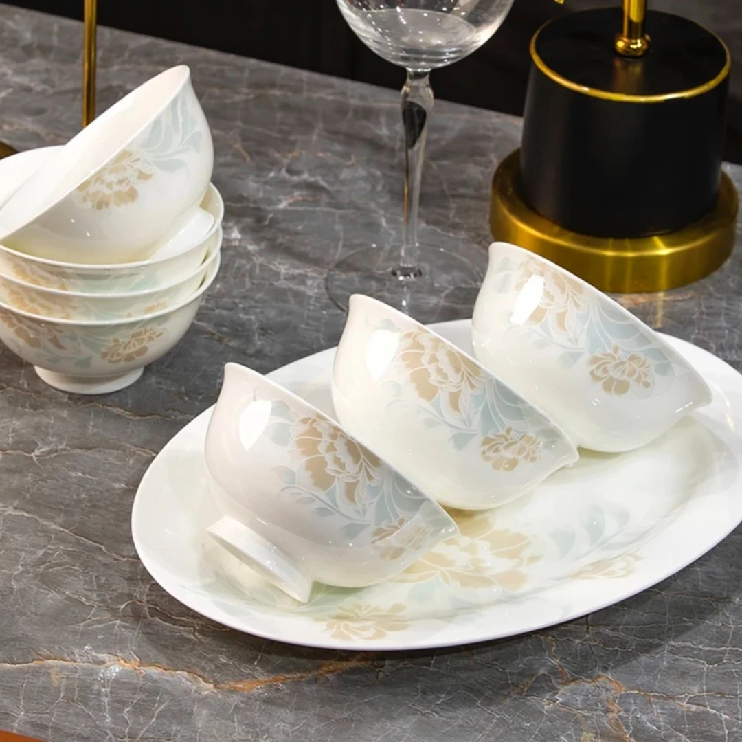 倾城高脚米饭碗2个