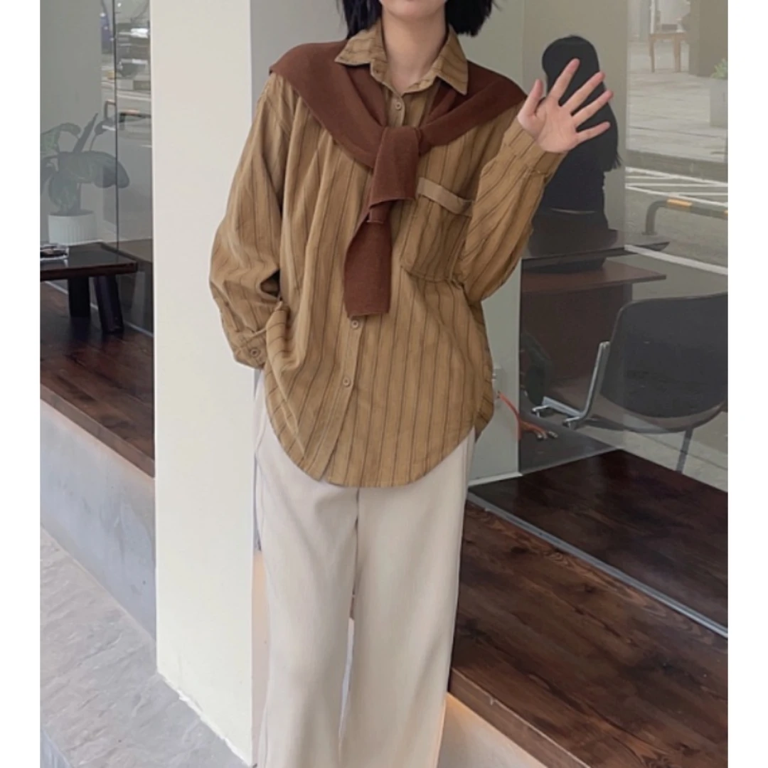 希茜188  秋季新款气质穿搭时尚百搭韩版女衬衫