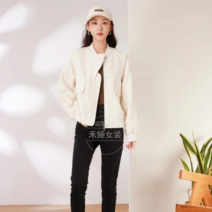 希茜116 秋冬新款短外套时尚女装女士百搭夹克