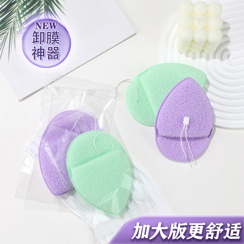 XL洗脸粉扑厚海绵粉洗脸扑洁面扑手套式深层洁净柔软舒适水洗细腻