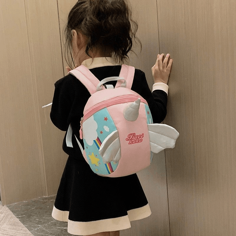 卡通幼儿园书包儿童1-3岁宝宝男童 女孩双肩防走失背包可爱独角兽