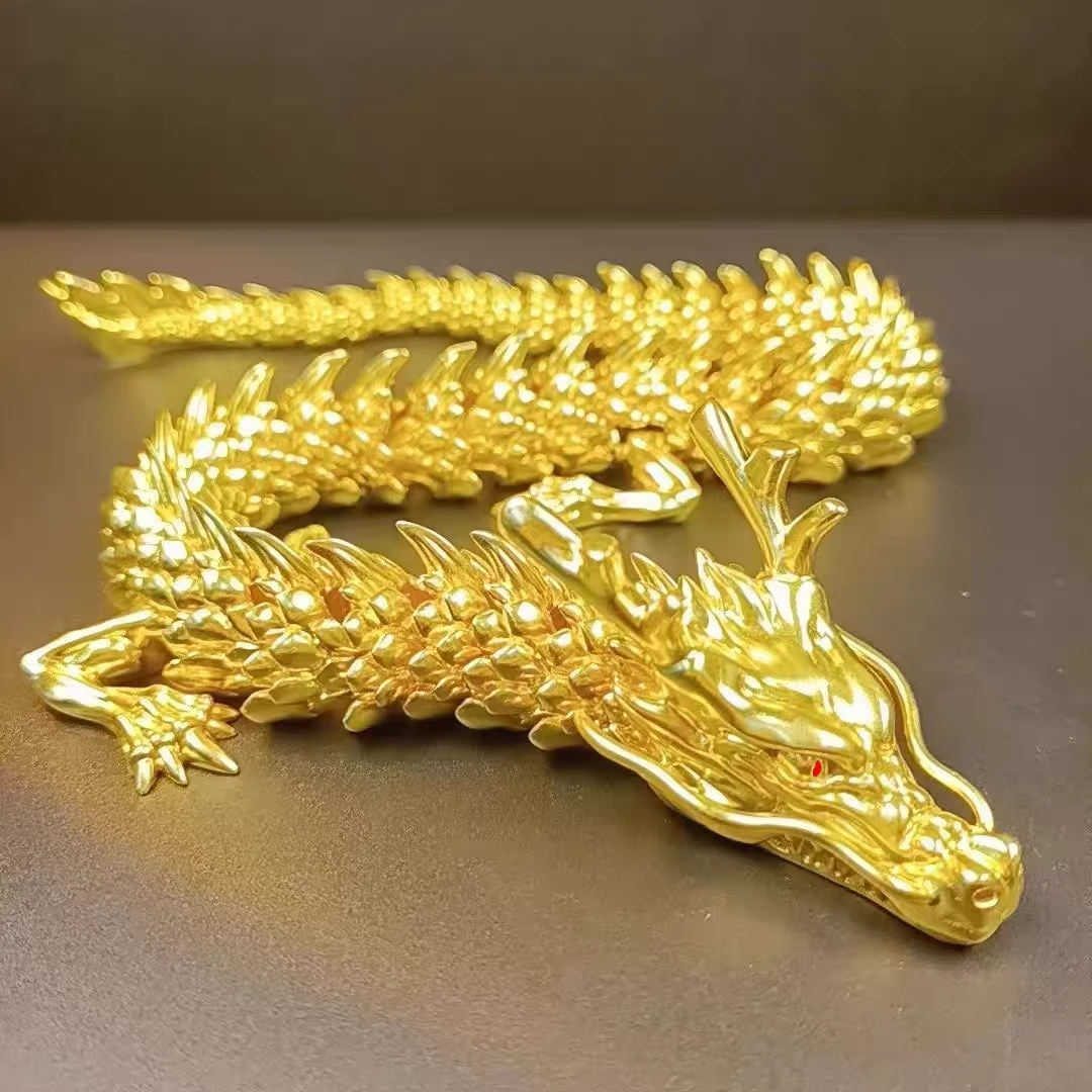 纯黄铜个性龙摆件金色大气金龙中国龙手把件客厅装饰品摆件客厅12