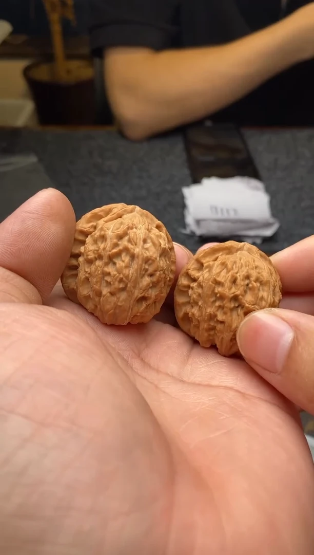 【闪购商品】桃核把件B112号37尺白狮子