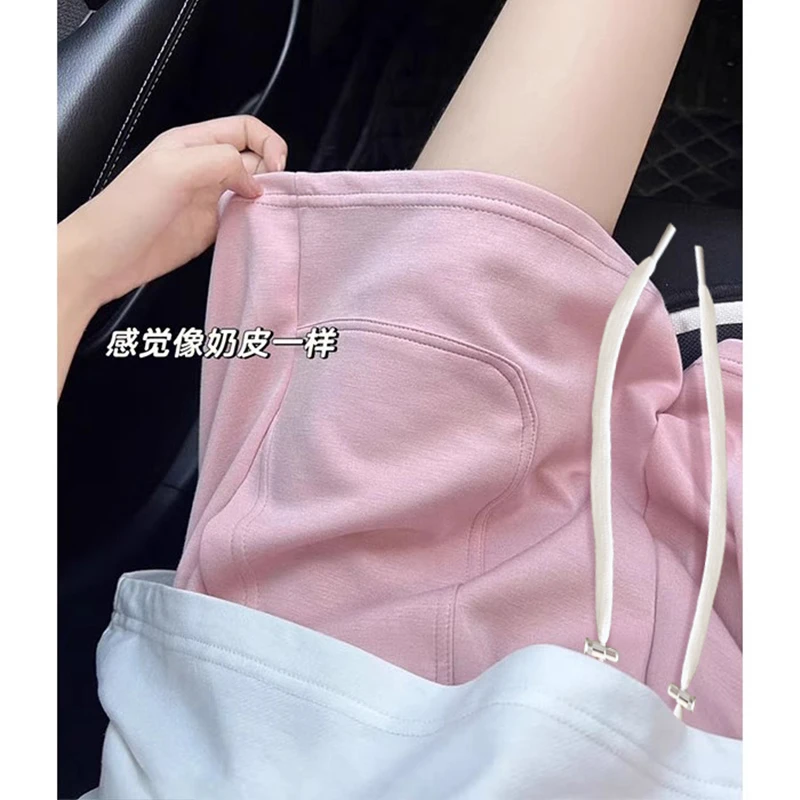 2025孕妇装夏季短裤外穿薄款抽绳五分夏装孕期显瘦裤子