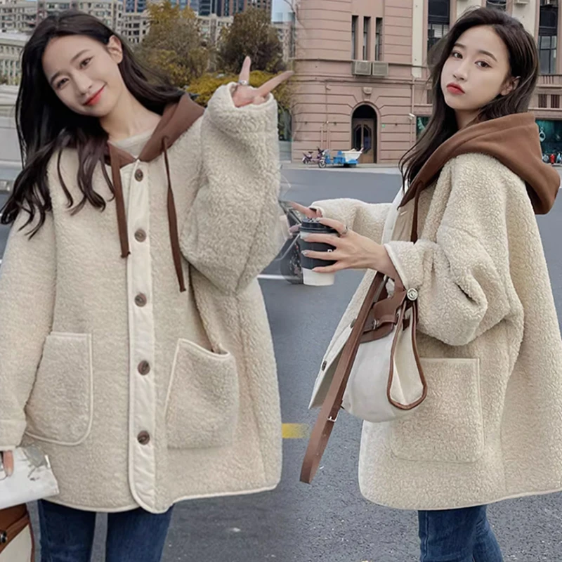 孕妇装秋冬装时尚加厚潮妈开衫孕妇连帽卫衣宽松大码孕妇外套冬季