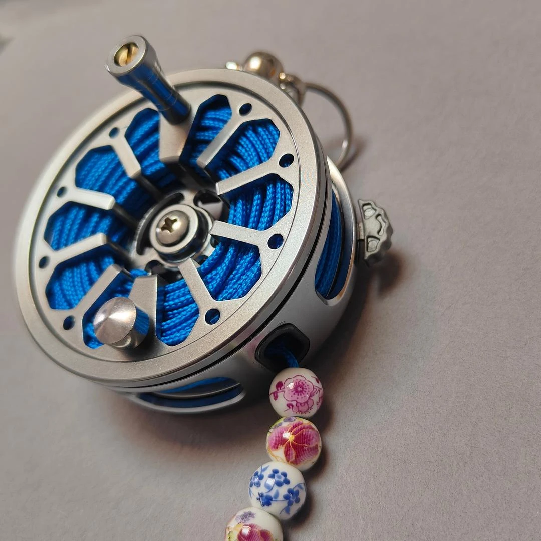 路亚活鱼扣DIY配件一键放线渔轮包芯线绳中国风鱼扣鱼锁活鱼扣