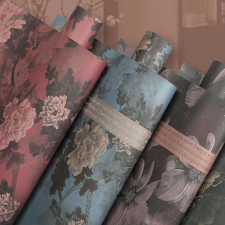 【花店】古典暗香木棉纸防水风华纸 鲜花包装材料