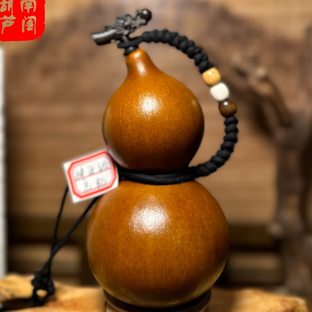 【神话 忘机】正宗大漆酒葫芦仿古珍藏温婉福禄摆件天然纯手工