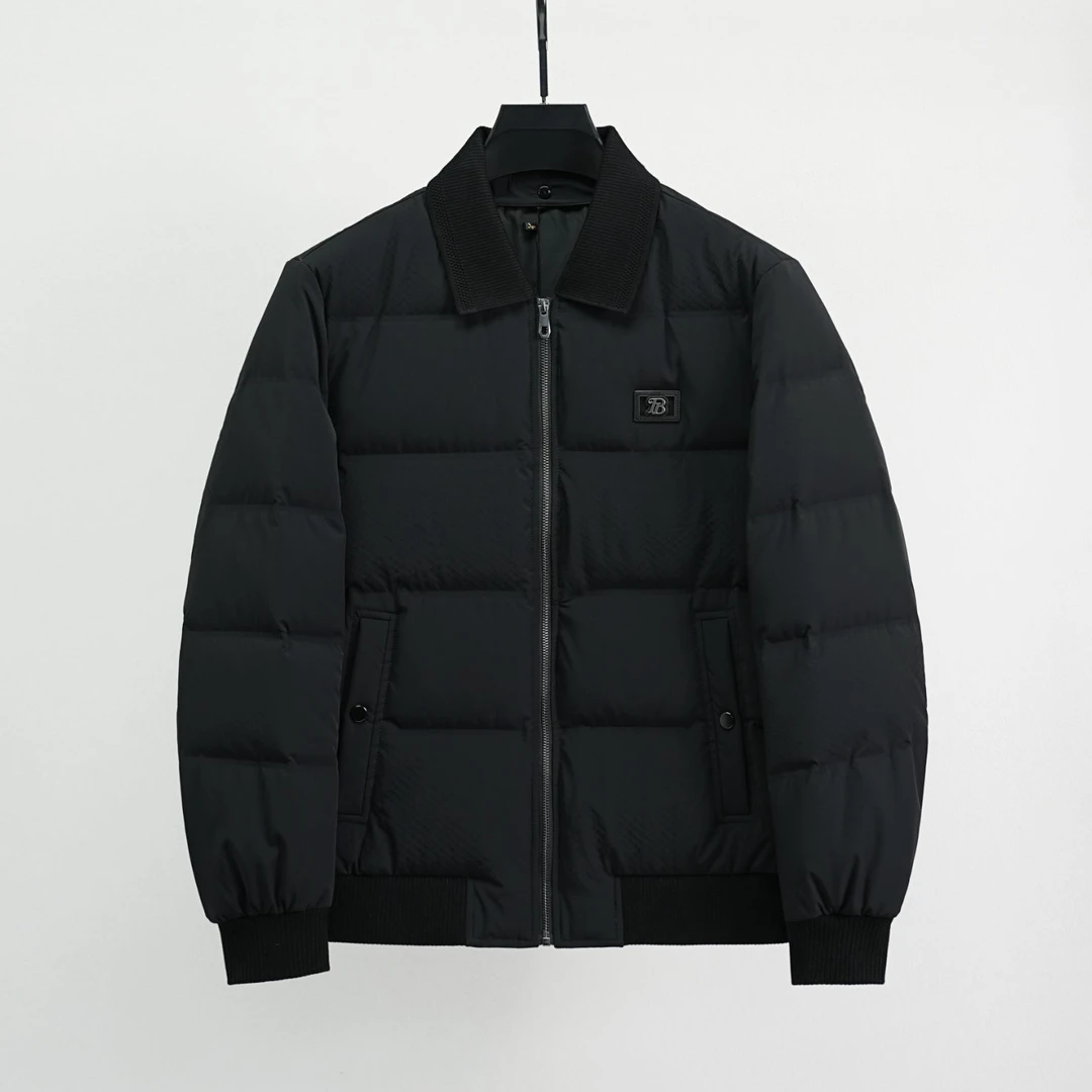 【新国标90绒】冬季男士欧货高端时尚轻奢保暖商务翻领羽绒服12007