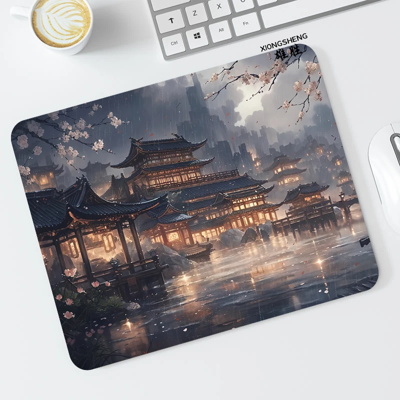 2024新款鼠标垫男生动漫笔记本垫创意游戏电竞防滑键盘垫子便携