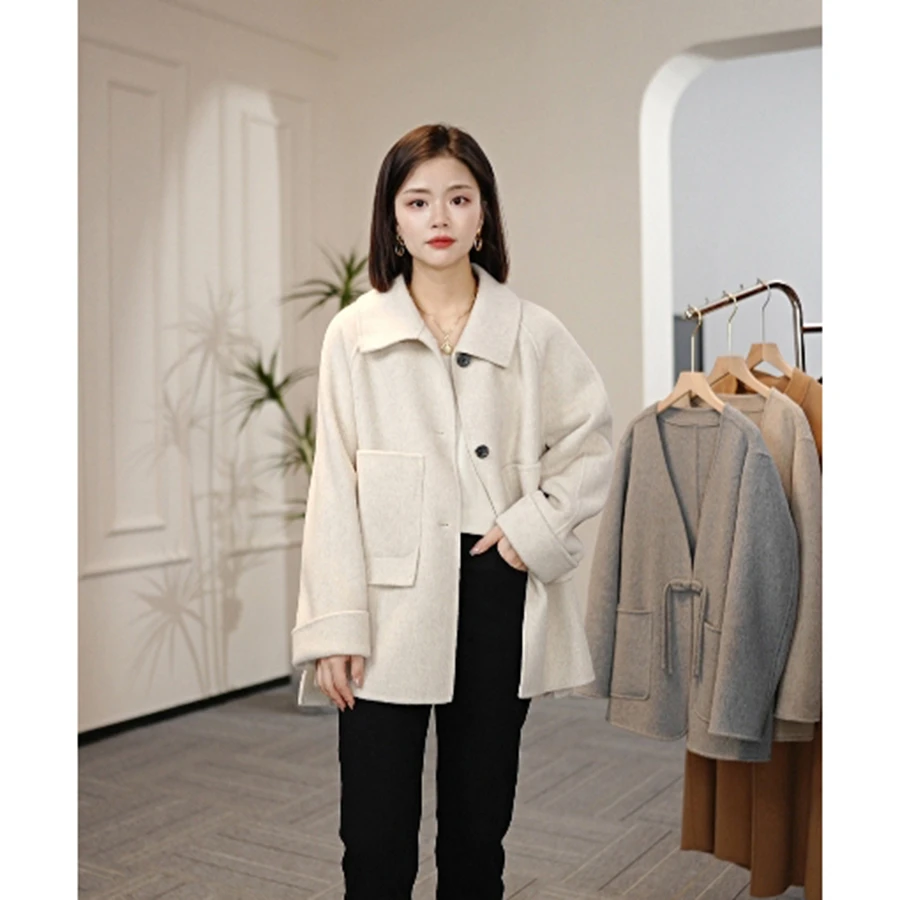24年秋冬新款羊毛大衣设计师款24120款
