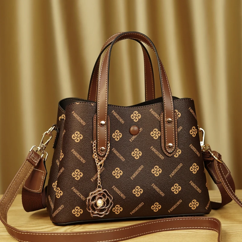 包包2025新款轻奢女包时尚百搭大容量中年妈妈手提气质单肩斜挎包