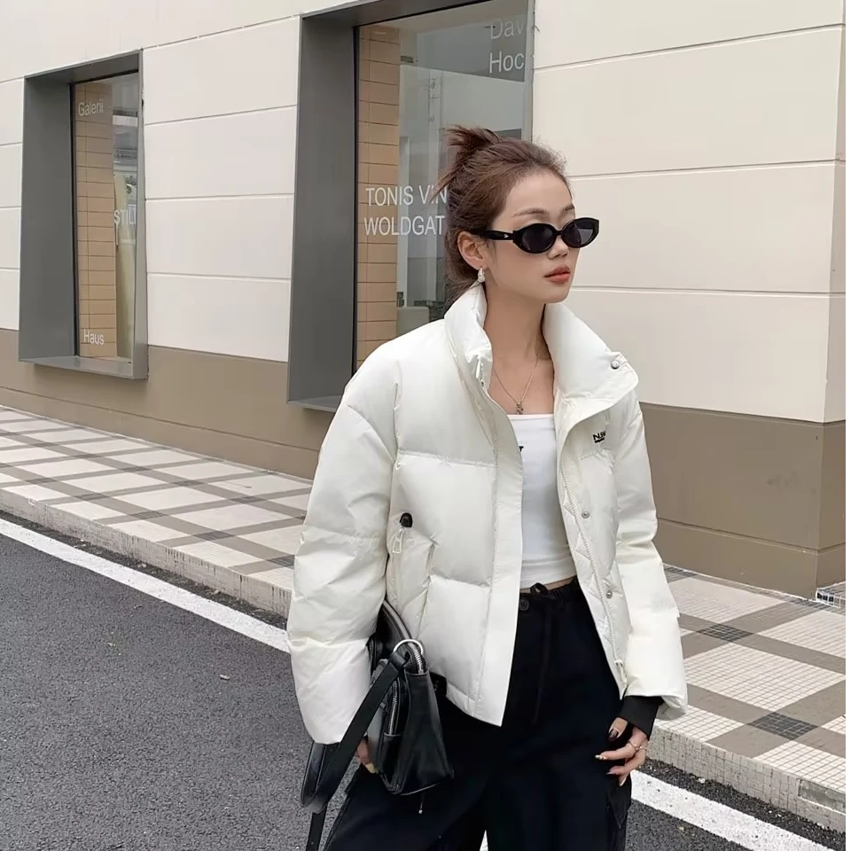妮子严选羽绒服90达标白鸭绒简约时尚羽绒服24DY906