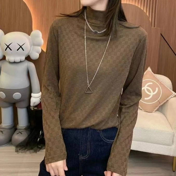 【妮子推荐高品质款】新款女式加绒打底小衫65223