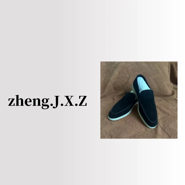 老炮的男士黑色老钱风乐福鞋