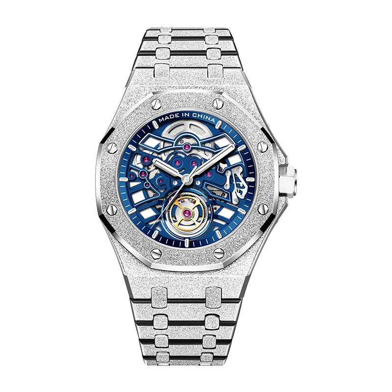 【官方自营】艾诺霜金五代潮流个性防水夜光自动机械男表-G6632