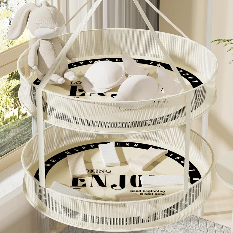 【高品质网面骨架】晒衣篮晾衣网晾衣架晾晒平铺网兜晒袜子衣架毛衣