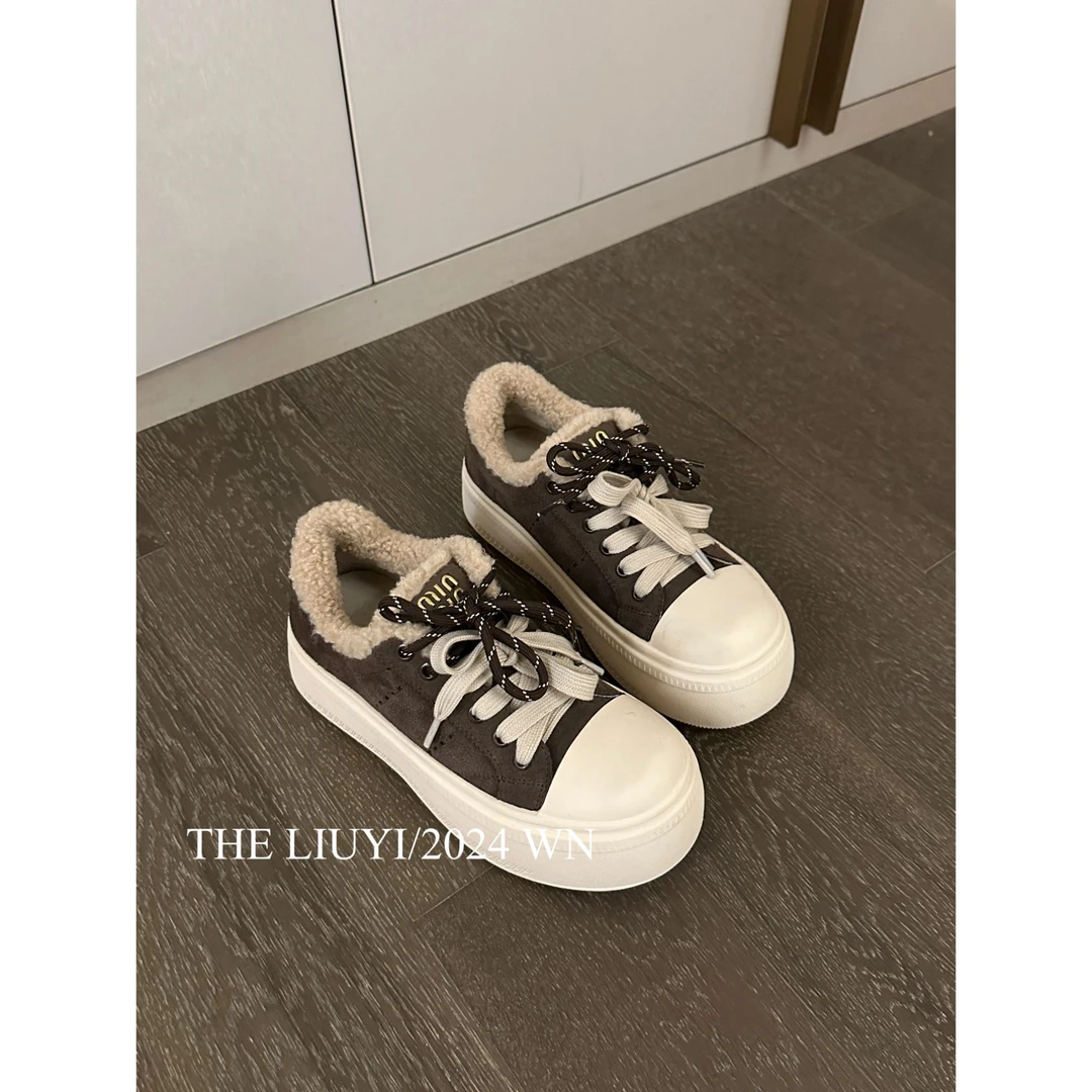 【LIUYI】冬季加绒厚底休闲鞋6836