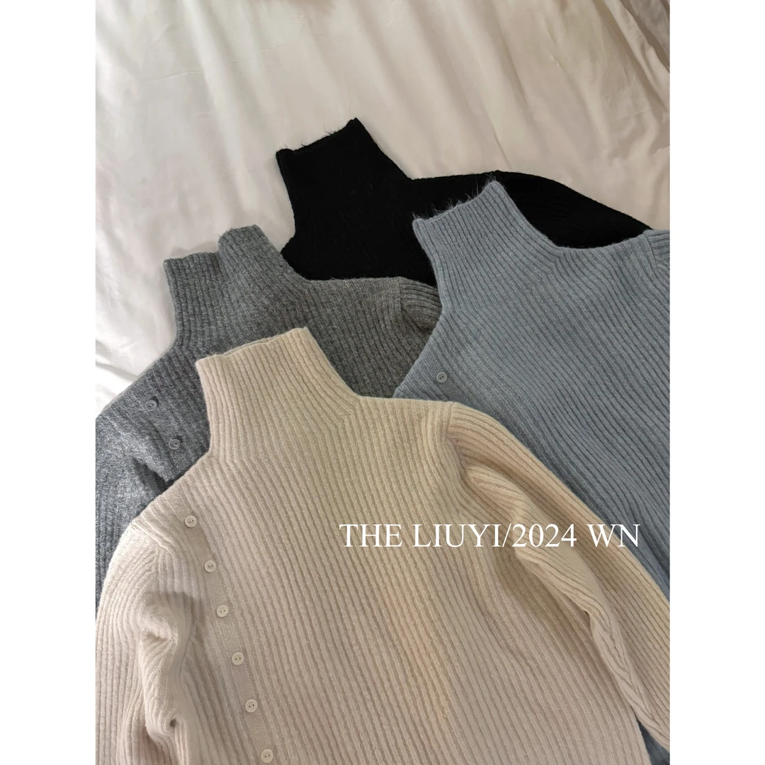 【LIUYI】冬季高领针织毛衣上衣411298