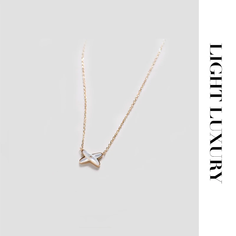 铜合金项链 485099交叉项链气质 女 锁骨链