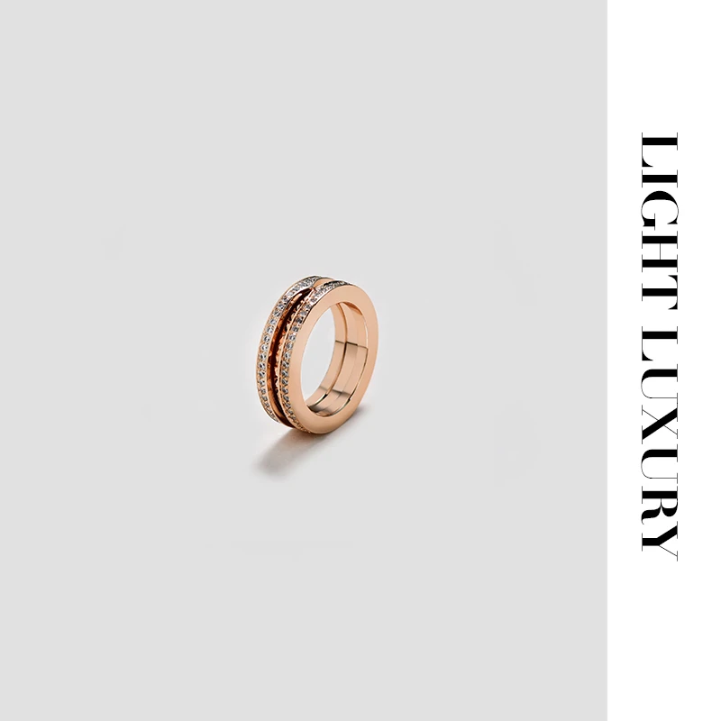 铜合金合成锆石戒指 127139 宝宝戒指镶钻 女 设计感 百搭