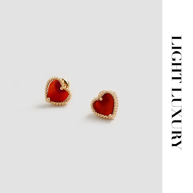 0311354爱心耳钉气质简约 女 爱心 设计感